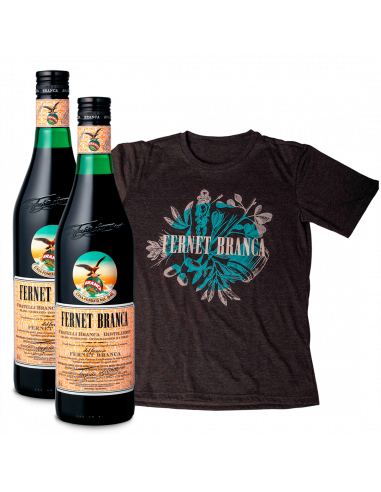 Combo Remera Hombre Receta Fernet Branca