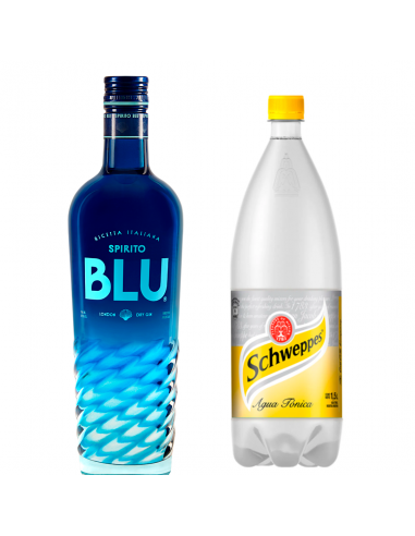 Gin Spirito Blu 700cc + 1 Schweppes...