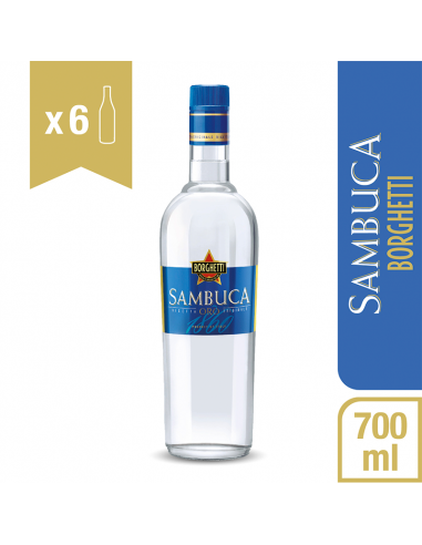 Sambuca Oro Borghetti 700ml x 3 Unidades