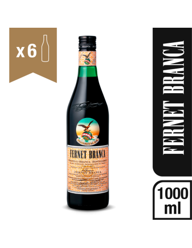 Fernet Branca 1 Litro x 6 Unidades